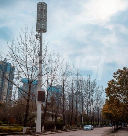 优游学府路聪明路灯30米高杆灯
