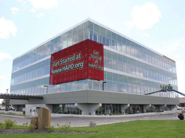 美国华盛顿HAPO社区信誉协作社室外全彩led显现屏