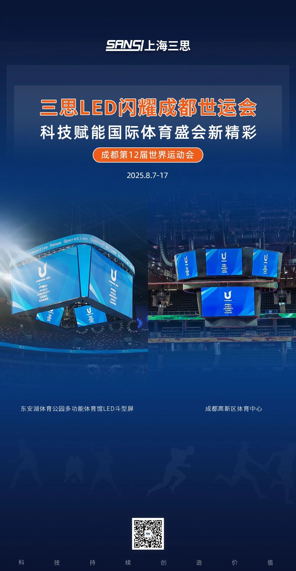 三思LED,闪烁,第12届,天下勾当会,科技赋能,国际体育嘉会